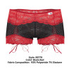 CandyMan Boxer Dentelle Hymen Rouge et Noir